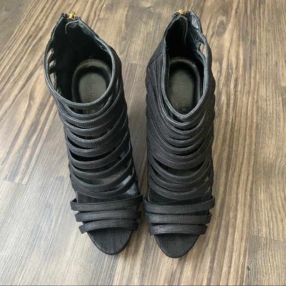 Loeffler Randall NEW Mabel Nubuck Caged Gladiator Heels - Picture 10 of 14